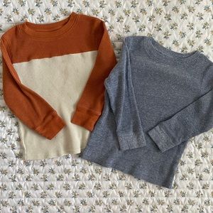 Cat & Jack 3T waffle knit shirts